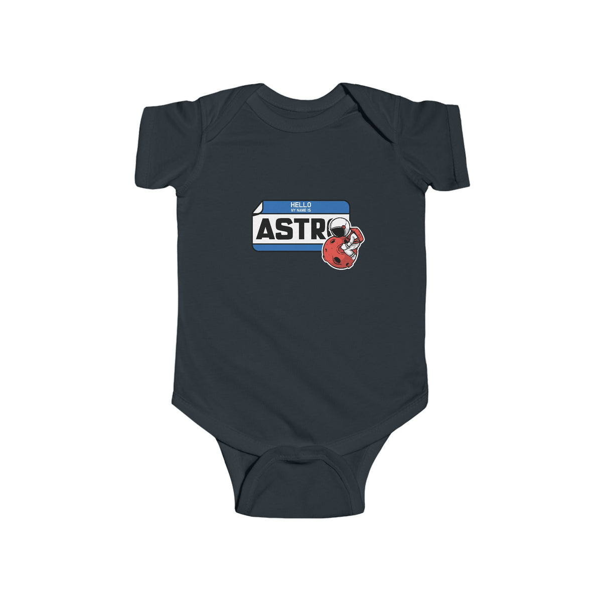 My Name is Astro Sticker Astronaut Bodysuit