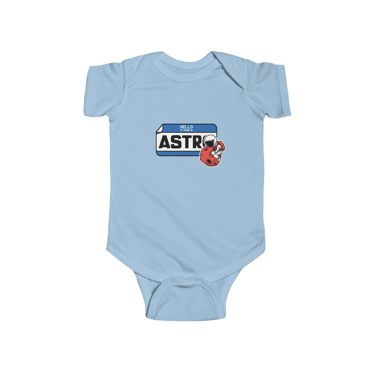 My Name is Astro Sticker Astronaut Bodysuit