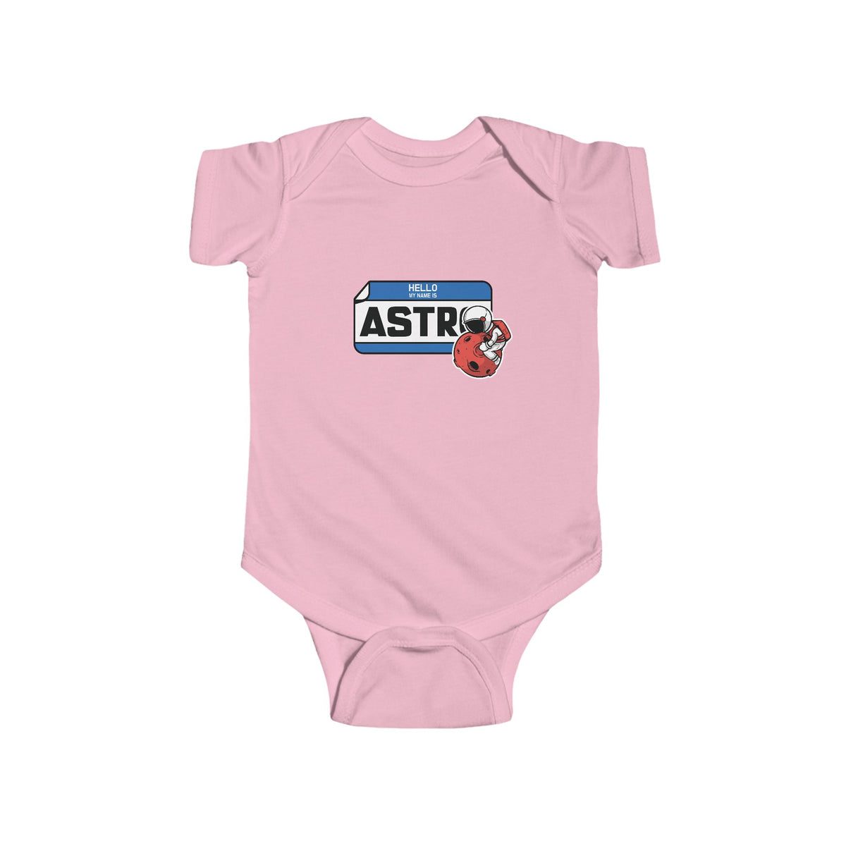 My Name is Astro Sticker Astronaut Bodysuit