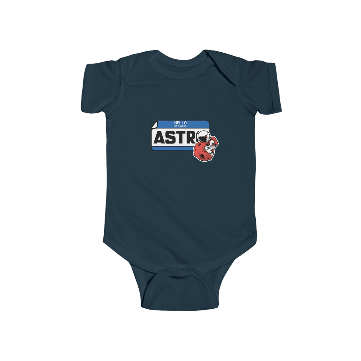 My Name is Astro Sticker Astronaut Bodysuit