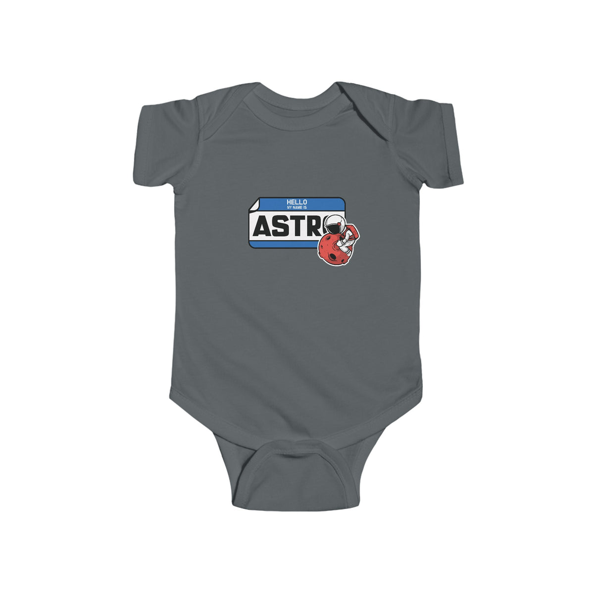 My Name is Astro Sticker Astronaut Bodysuit