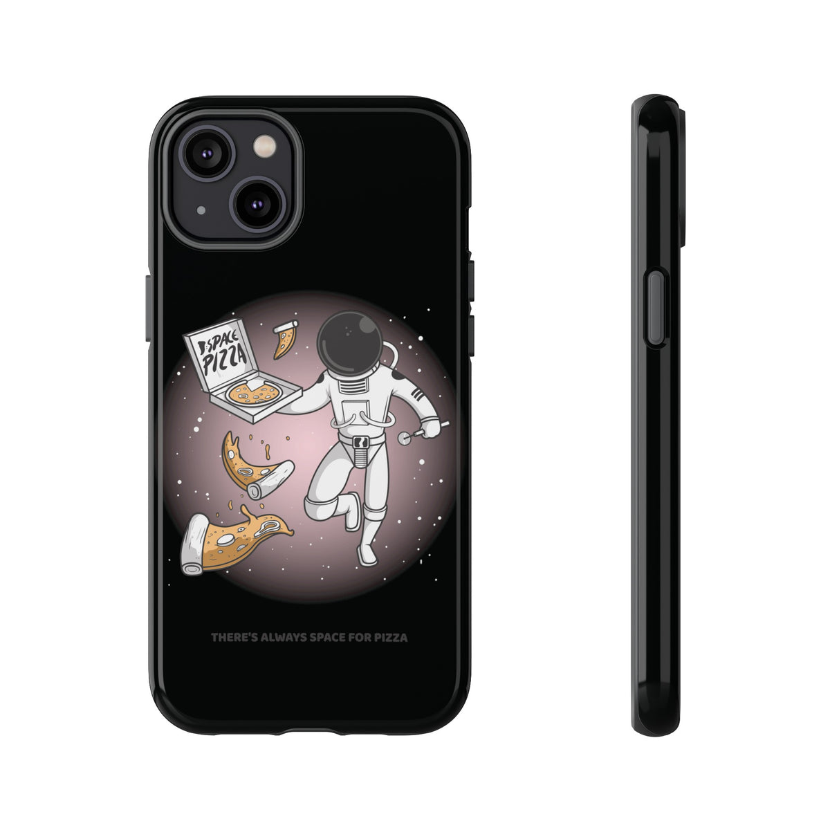 Space Pizza Case | Funny Astronaut Sci-Fi iPhone Cover