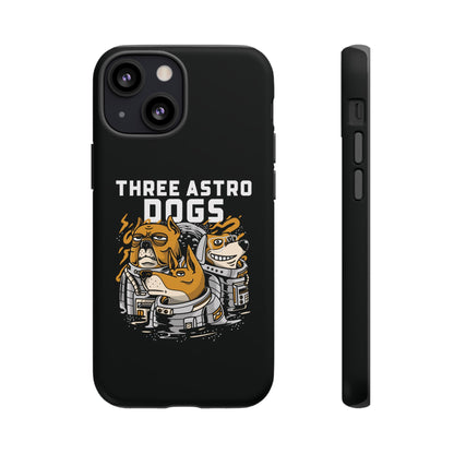 Three Astro Dogs Funny Sci-Fi Tough iPhone Mobile Cases-welovescifi.net