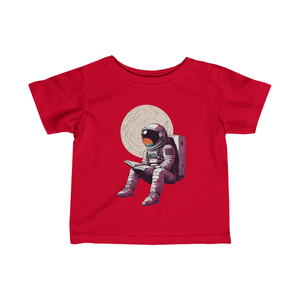 Space Art Tee: Infant Astronaut Fine Jersey T-Shirt