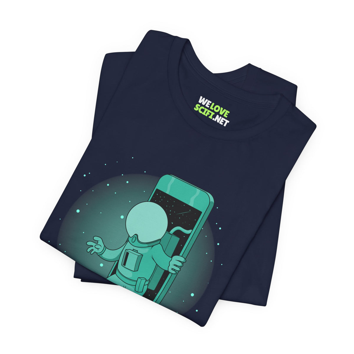 Funny Sci-Fi T-Shirt Just Visiting This Planet Astronaut Tee