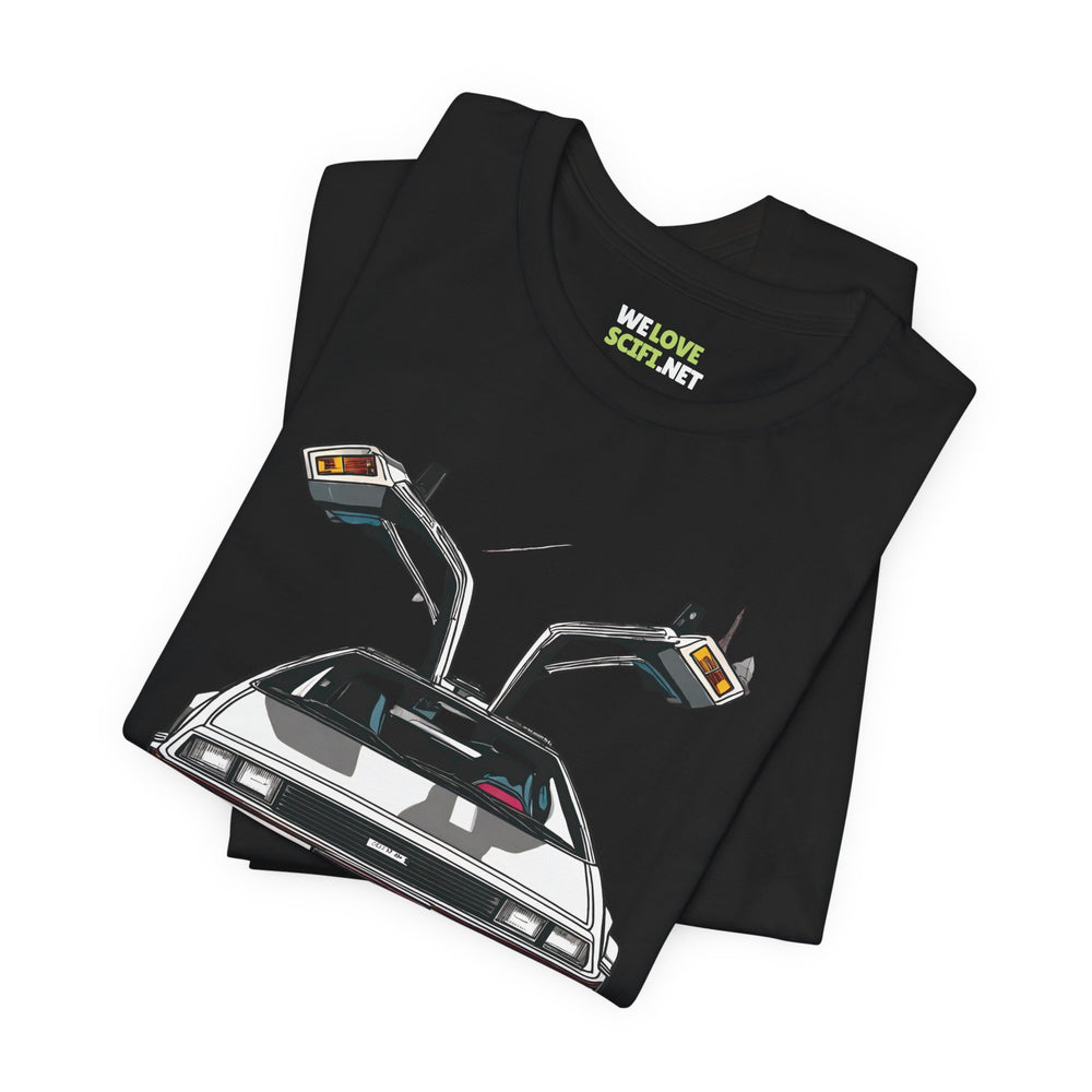 Delorian Sci-Fi T-Shirt | Unique Delorian Sci-Fi Apparel