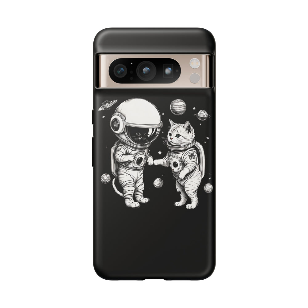 Space Kitties Google Pixel Case Astronaut Cats Mobile Cover