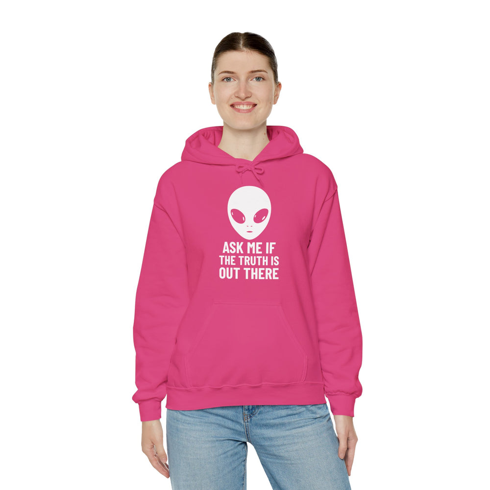 Funny UFO Hoodie - Ask Me If the Truth Is Out There