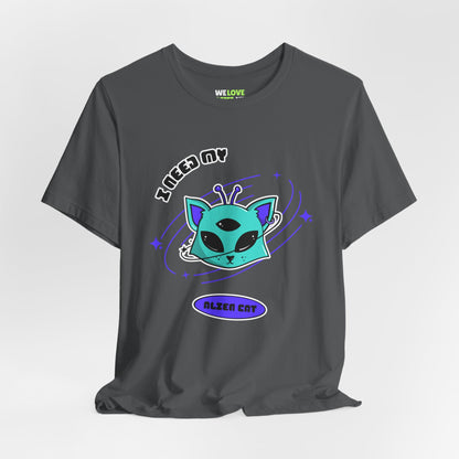 Alien Cat Sci-Fi T-Shirt | Unique UFO Design | WeLoveSciFi