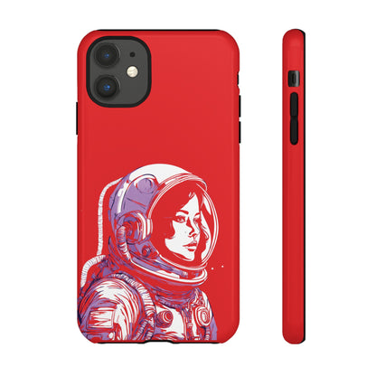 Duotone SpaceGirl SpaceArt Tough iPhone Mobile Cases