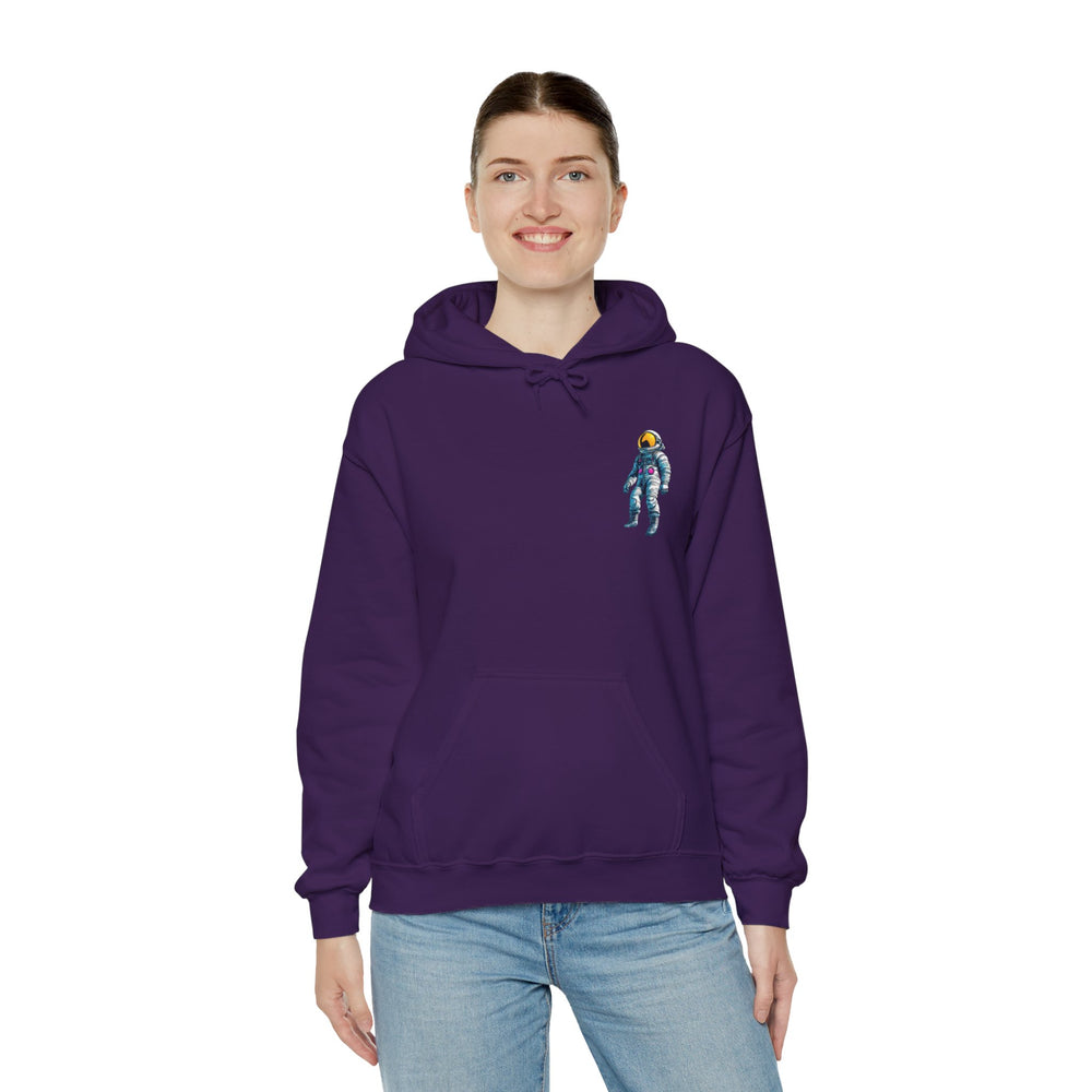 Jump Astronaut Space Art Hoodie - Sci-Fi Adventure Apparel