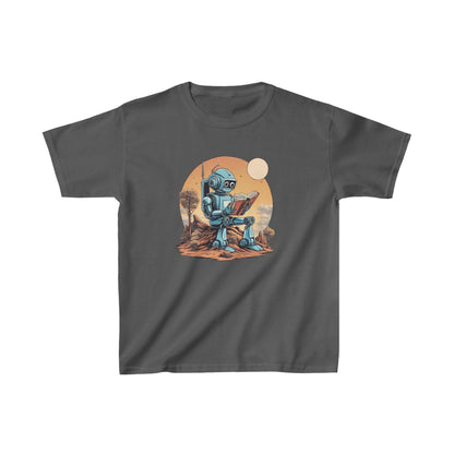 Art Tee for Kids Humans, Robots, Astronauts - Heavy Cotton