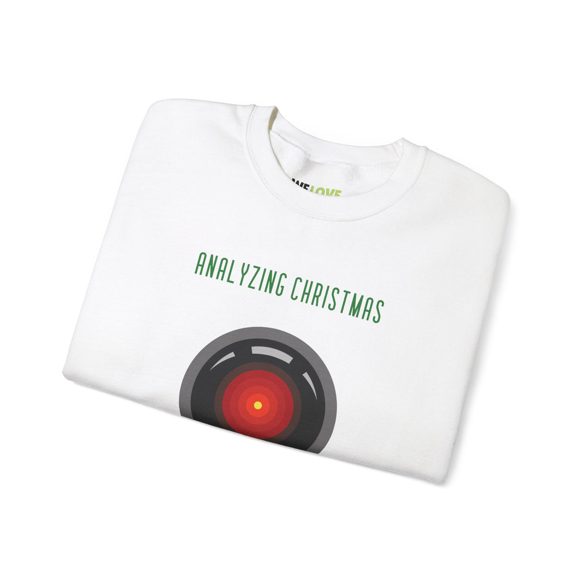 Analysing Christmas Funny HAL9000 Christmas Crewneck Sweatshirt-welovescifi.net