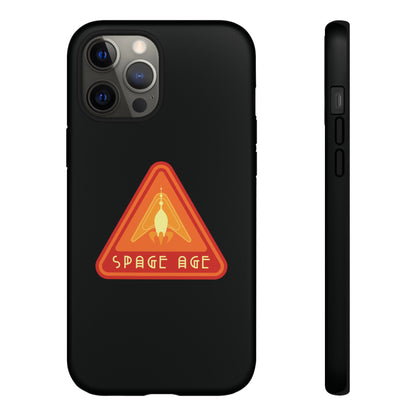 Space Age Retro Sci-Fi Tough iPhone Mobile Cases