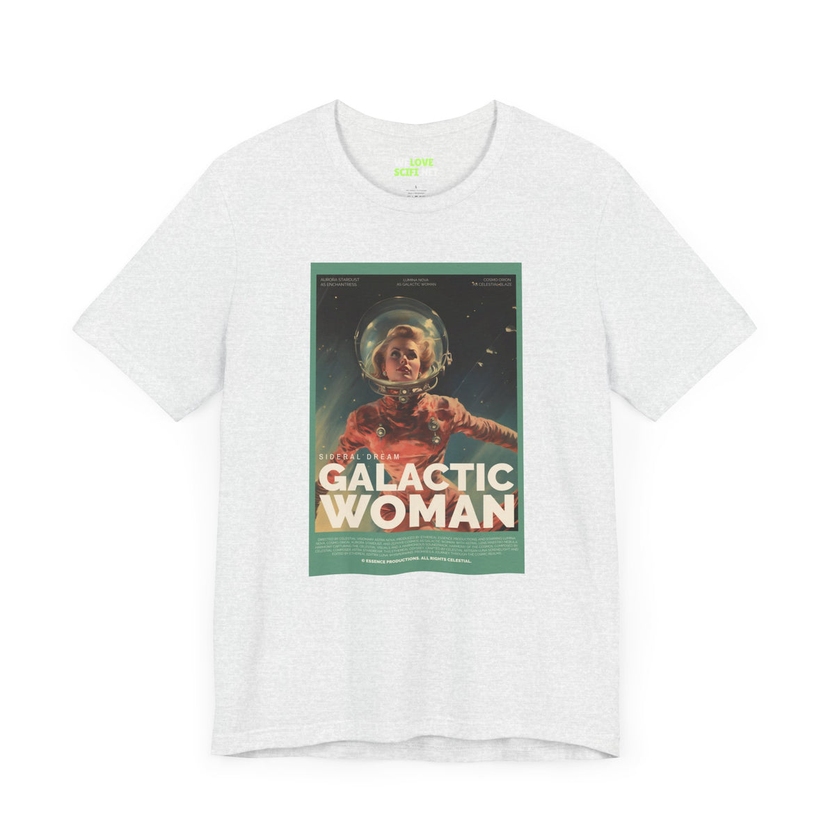 Galactic Woman Retro Sci-Fi T-Shirt-welovescifi.net