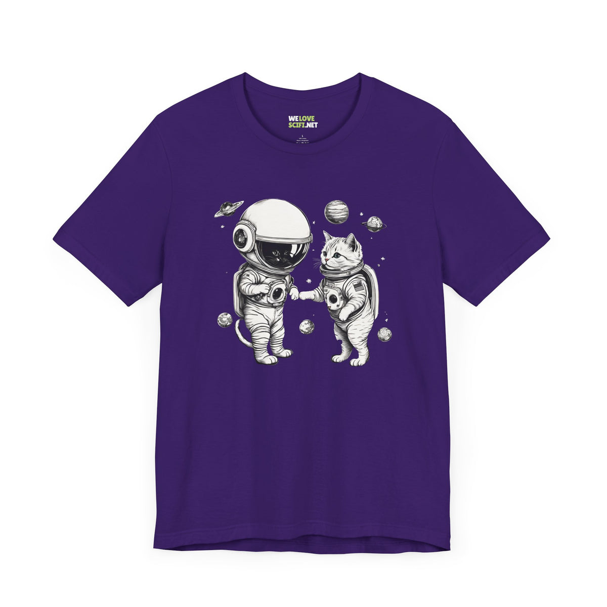 Space Kitties Sci-Fi T-Shirt | Astronaut Cats Tee