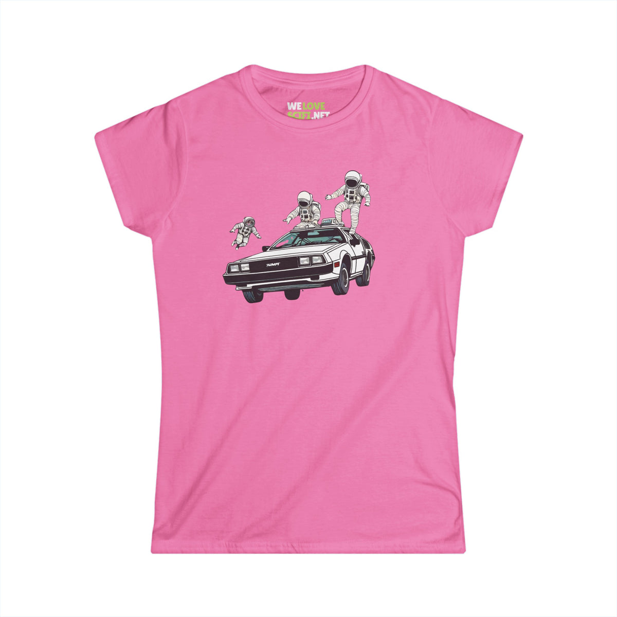 Party in a Delorean Astronaut Woman's Tee WeLoveSciFi.net