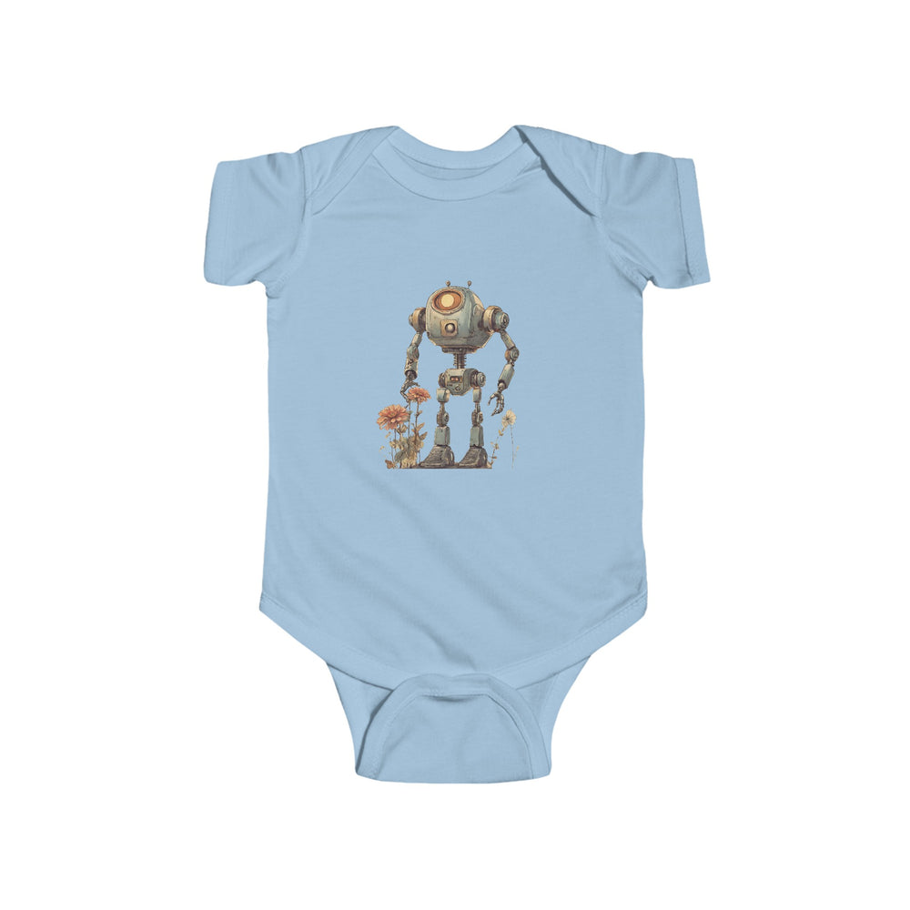 Flowers Robot Bodysuit - Unique Sci-Fi Babywear Love SciFi