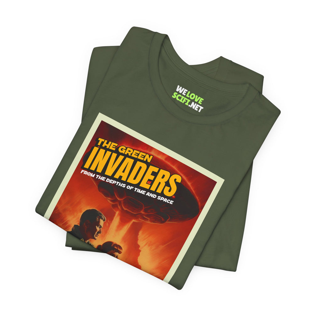 Retro Sci-Fi T-Shirt: The Green Invaders | We Love Sci-Fi