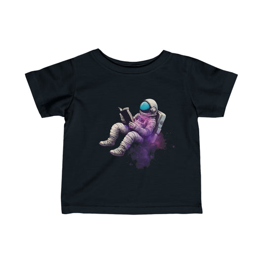 The Book Was Better Infant Astronaut Tee Fine Jersey T-Shirt