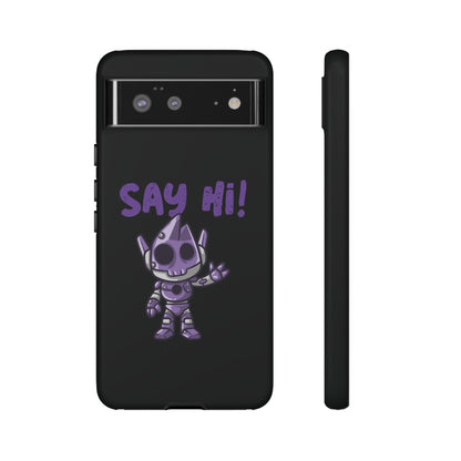 Funny UFO Sci-Fi Google Pixel Cases Say Hi Tough Mobile Case