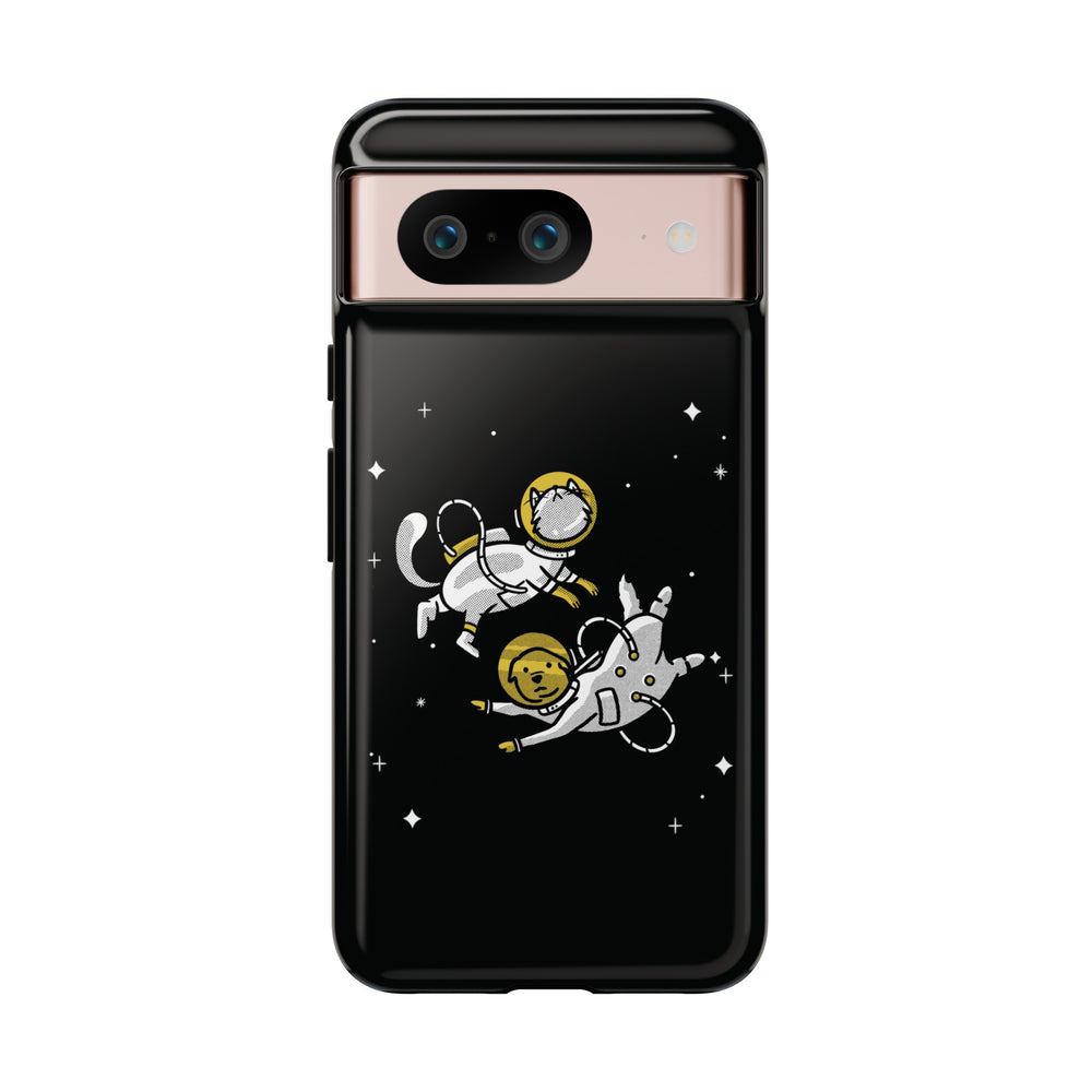 Astronaut Google Pixel Case | Funny Dog and Cat Sci-Fi 