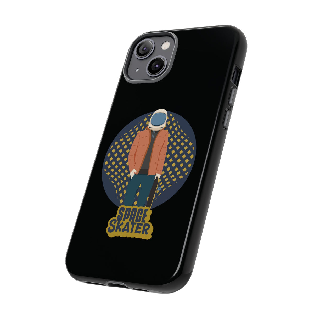 Space Skater Astronaut Sci-Fi Tough iPhone Mobile Cases