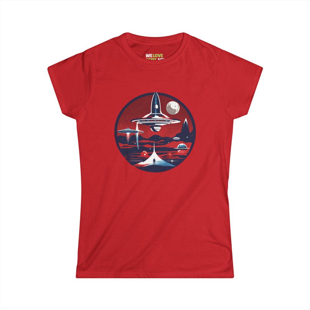 Let's Escape SpaceArt Sci-Fi Woman's Tee | Sci-Fi Woman Tee