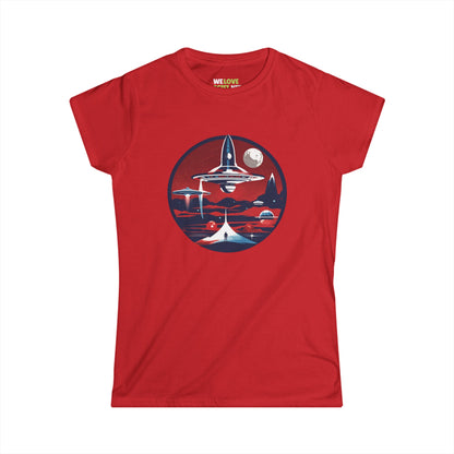 Let's Escape SpaceArt Sci-Fi Woman's Tee | Sci-Fi Woman Tee