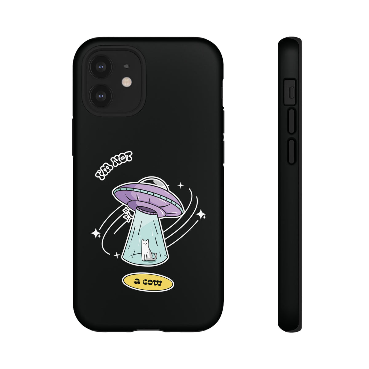 Funny Sci-Fi iPhone Cases | Not a Roswell Cow UFO Design