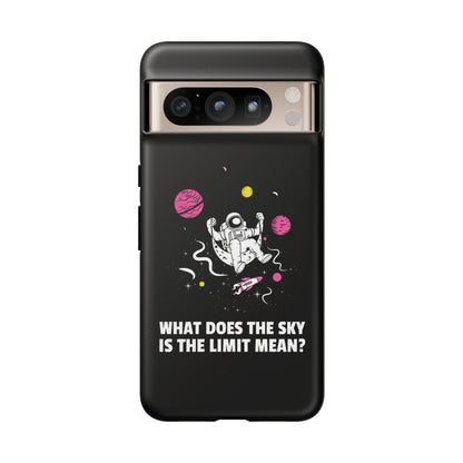 Funny Astronaut Google Pixel Cases Sky's the Limit Sci-Fi