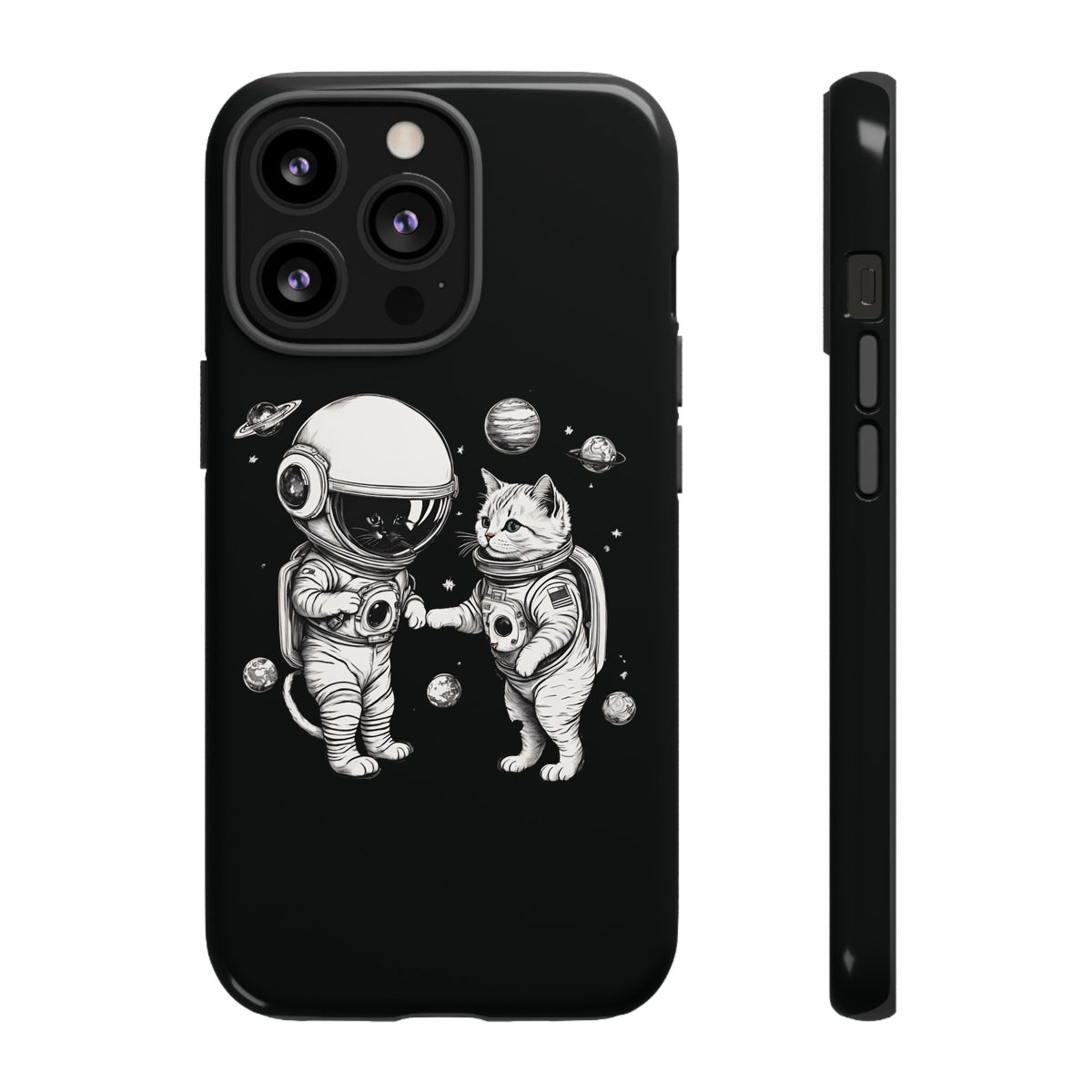 Space Kitties iPhone Cases Astronaut Cat Tough Mobile Cover