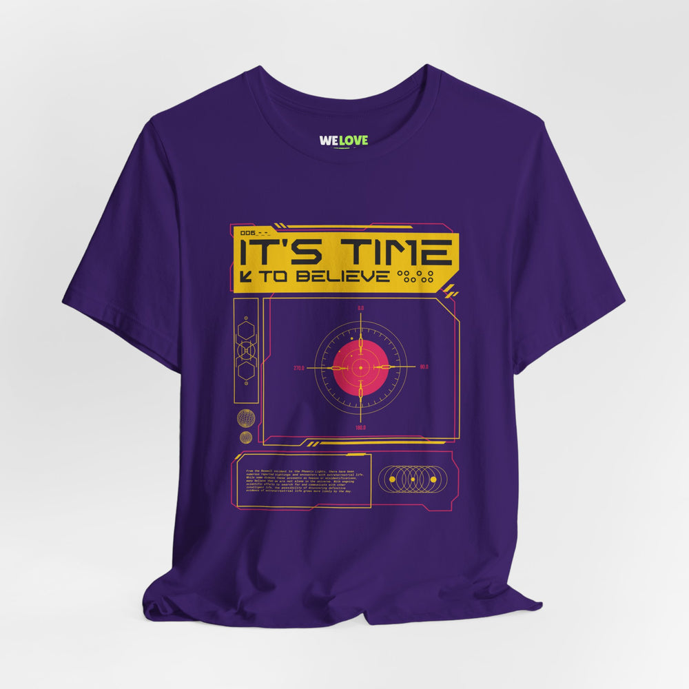 UFO Sci-Fi T-Shirt - 'It's Time to Believe' | WeLoveSciFi