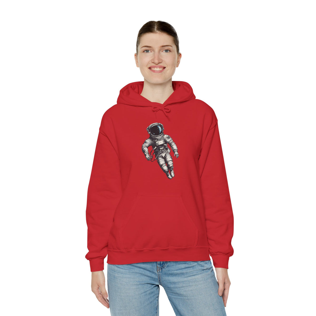 Floating Astronaut SpaceArt Sci-Fi Hoodie-welovescifi.net