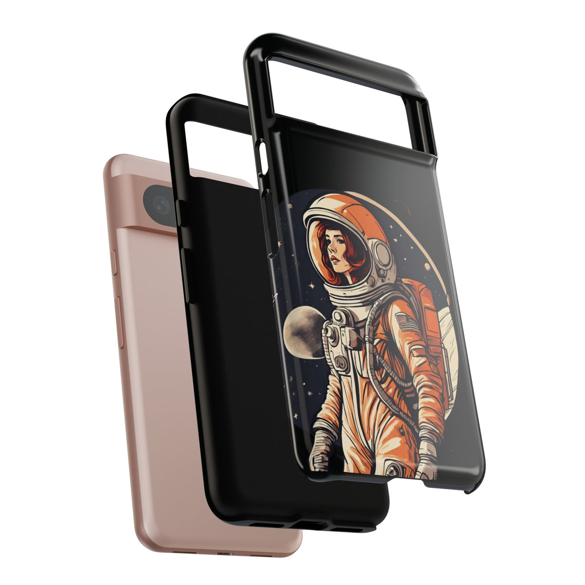 Spacegirl Astronaut Tough Google Pixel Mobile Cases