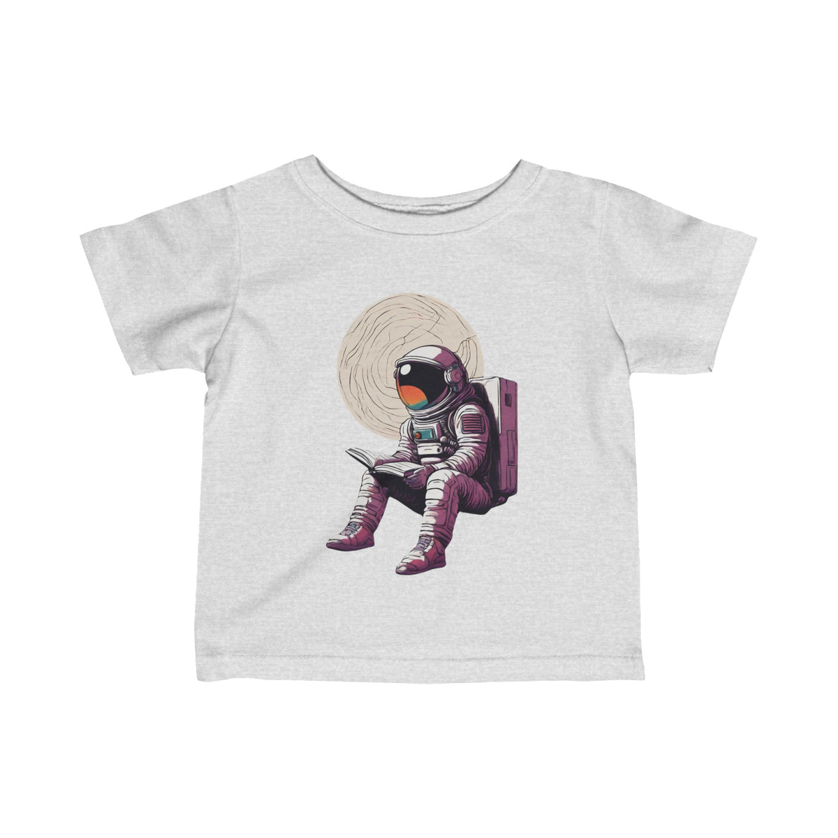 Space Art Tee: Infant Astronaut Fine Jersey T-Shirt