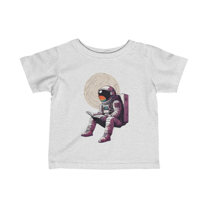 Space Art Tee: Infant Astronaut Fine Jersey T-Shirt