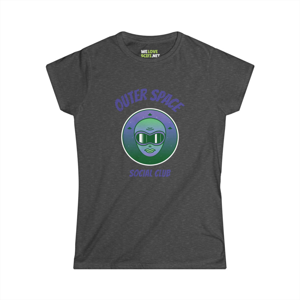 Outer Space Social Club Tee | Women's Astronaut T-Shirt