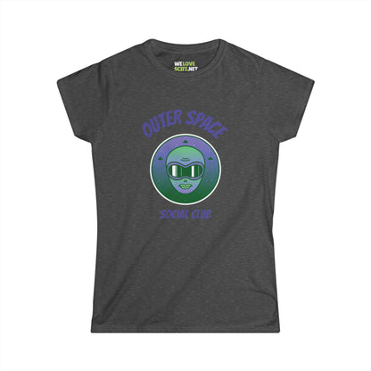 Outer Space Social Club Tee | Women's Astronaut T-Shirt