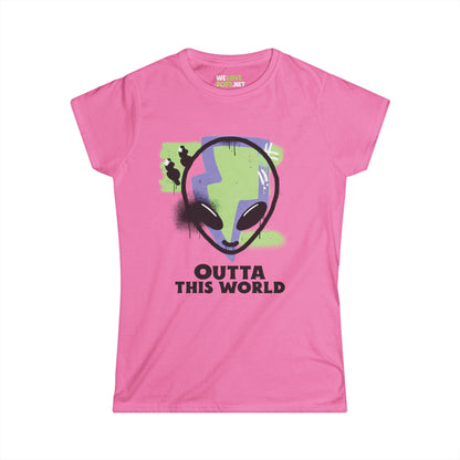 Funny Alien Tee - Outta This World Grunge Women's Shirt