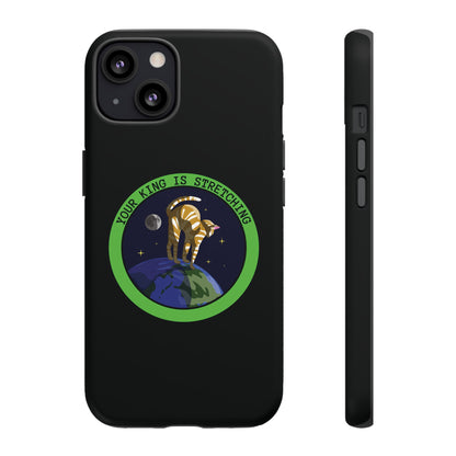 Your King Is Stretching Funny Cat Sci-Fi Tough iPhone Mobile Cases-welovescifi.net