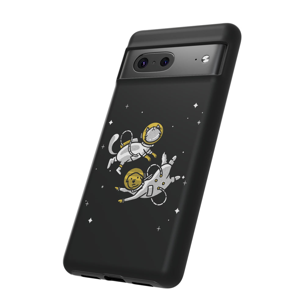 Astronaut Google Pixel Case | Funny Dog and Cat Sci-Fi 