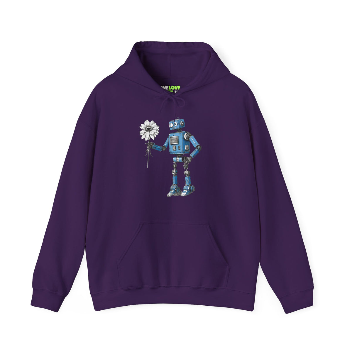 Robot Space Art Hoodie | Maybe Baby Sci-Fi Hoodie