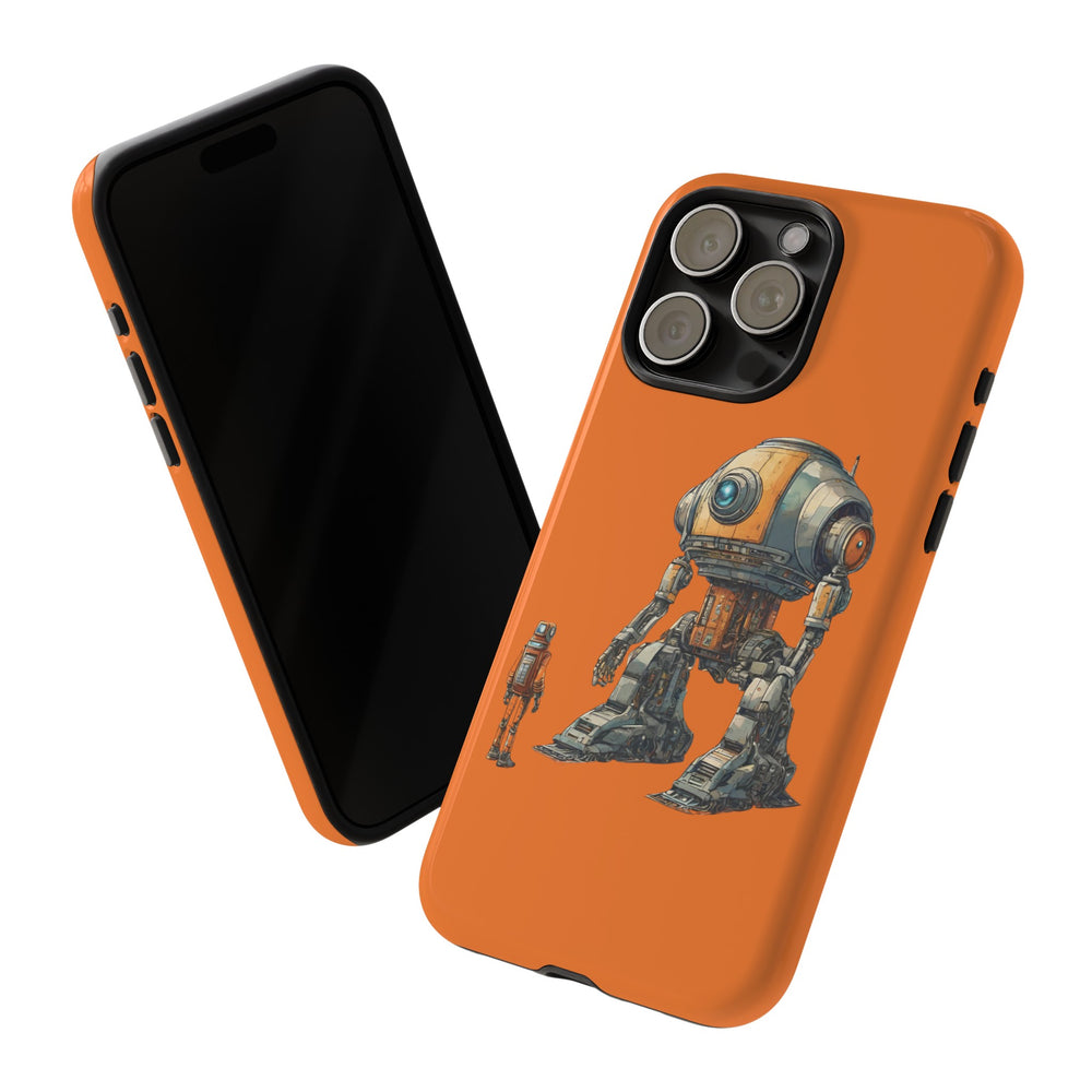 Robot Space Art iPhone Cases | Sci-Fi Tough Mobile Covers