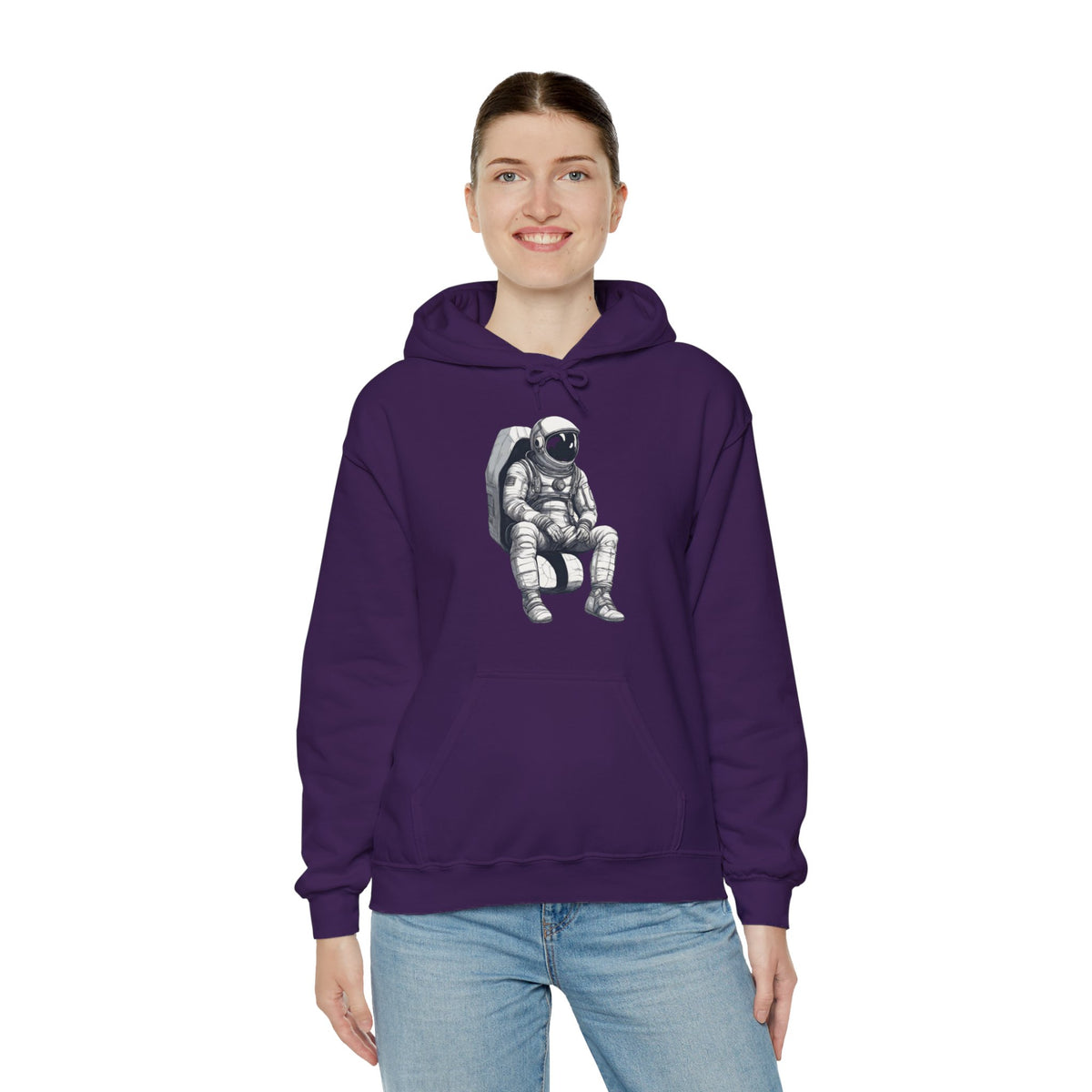 astronaut space art hoodie-Astronaut SpaceArt Sci-Fi Hoodie