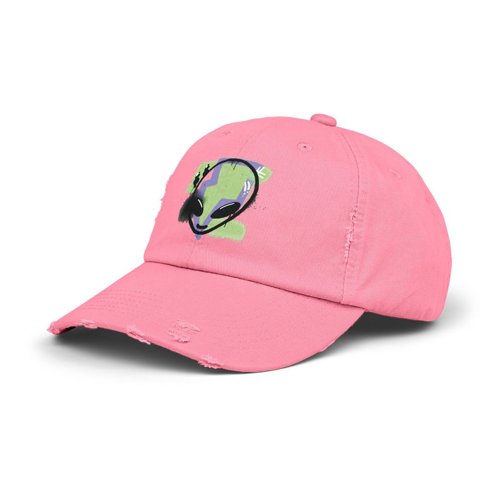 Alien Cap - Outta This World Sci-Fi Unisex Distressed Hat