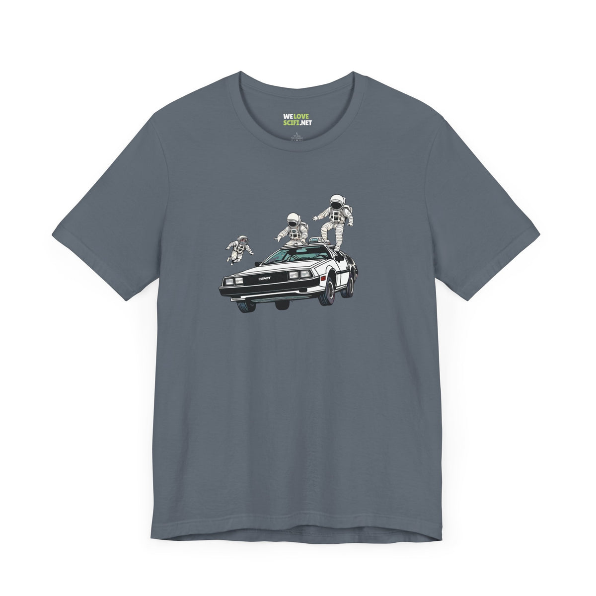 Party in a DeLorean Astronaut Sci-Fi TShirt Cool Sci-Fi Tee