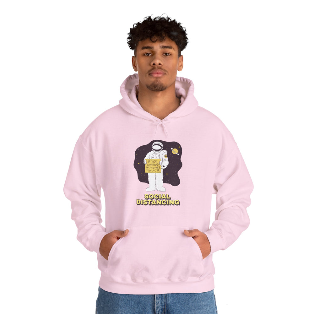 Social Distancing Astronaut Hoodie | Funny Sci-Fi Pullover