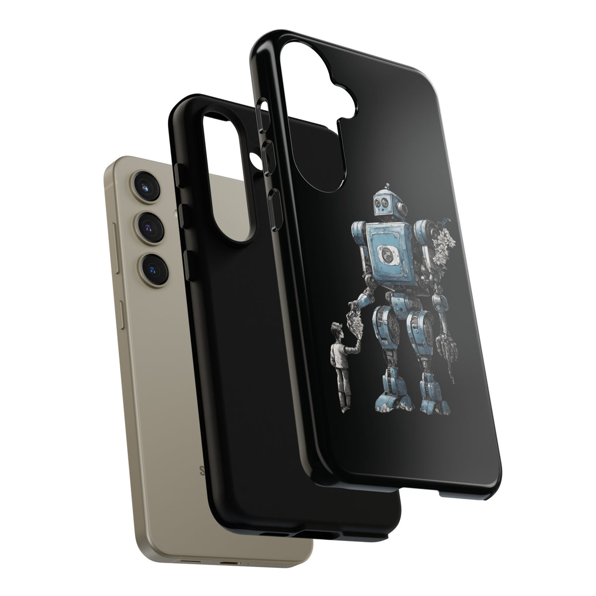 Robot Space Art Samsung Galaxy Case: Tough & Stylish