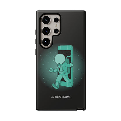 Funny Astronaut Mobile Cases - Just Visiting This Planet